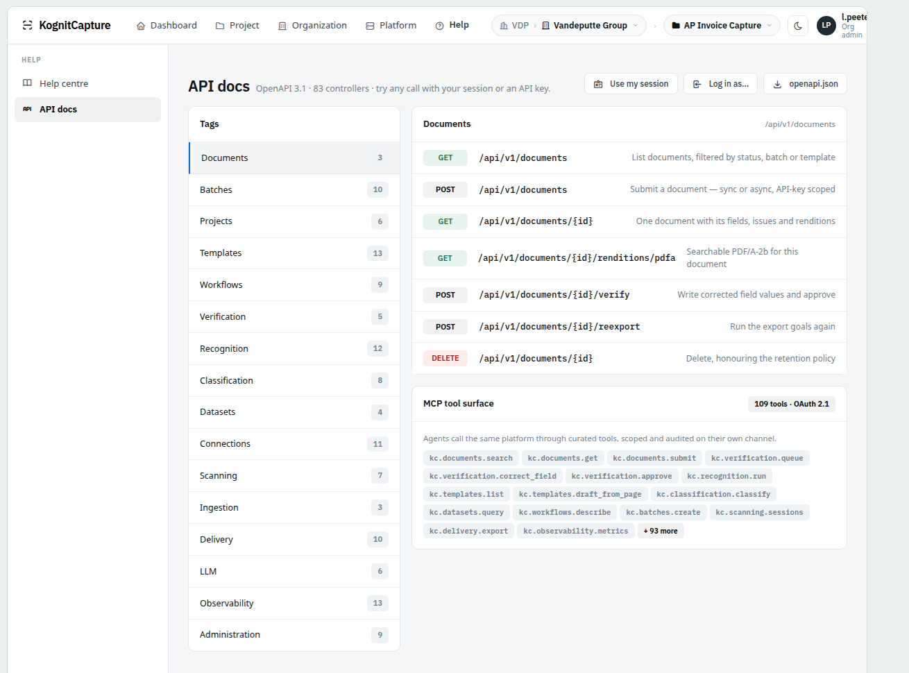 API docs (detail), August 2026 build